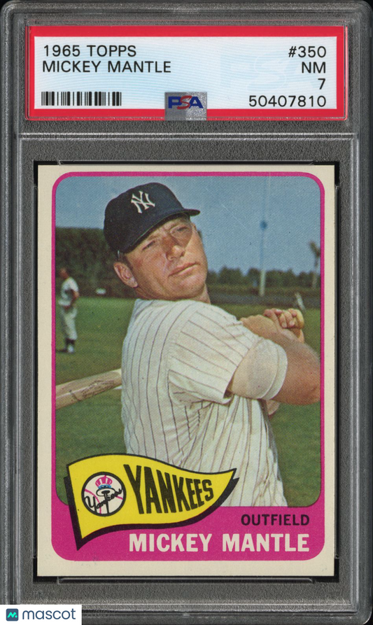 1965 Topps Mickey Mantle #350 PSA 7