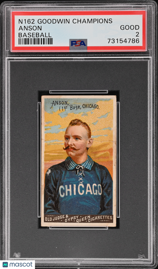 1888 N162 Goodwin Champions Anson Baseball PSA 2