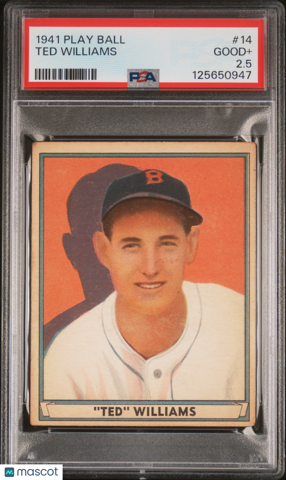 1941 Play Ball Ted Williams #14 PSA 2.5