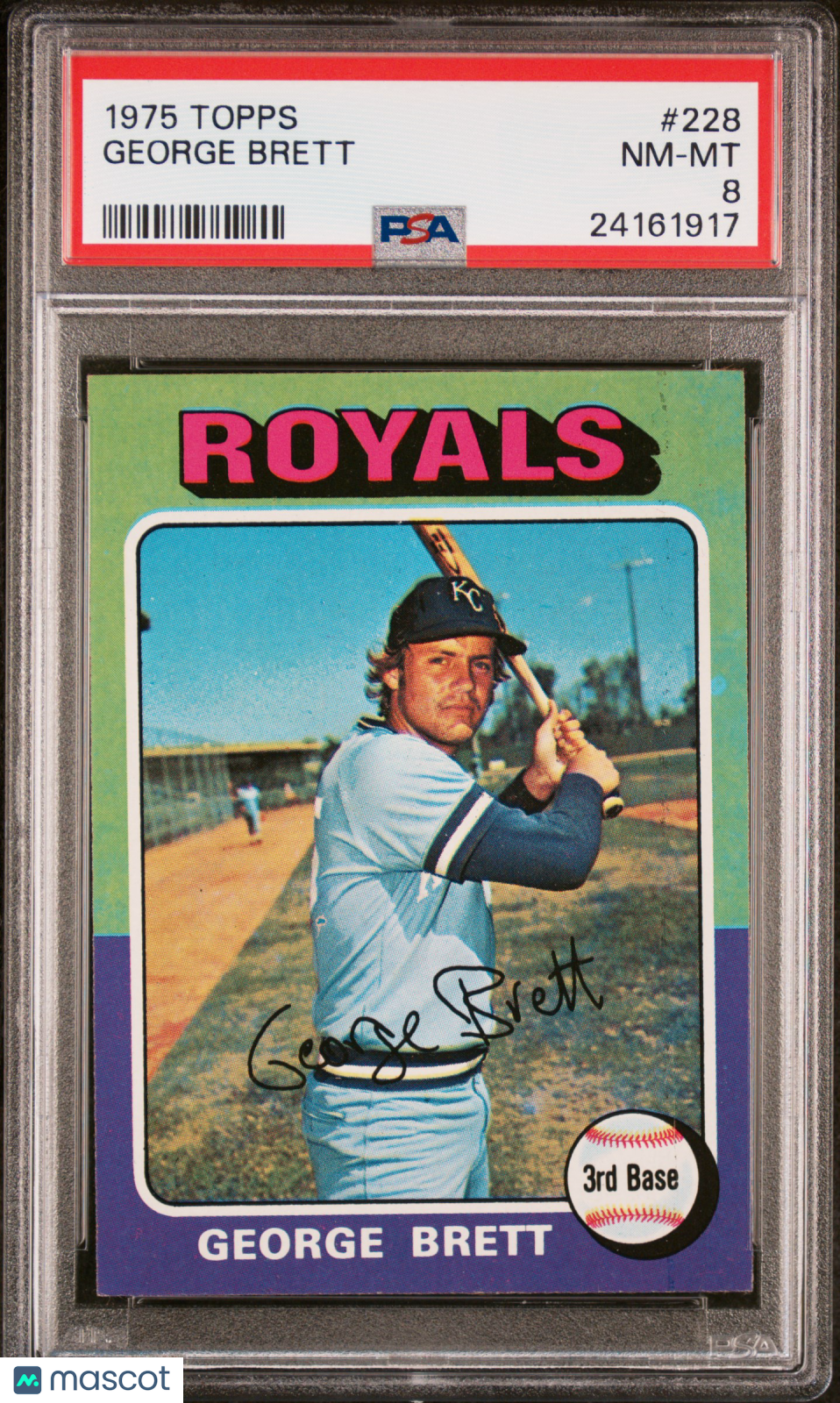 1975 Topps George Brett #228 PSA 8