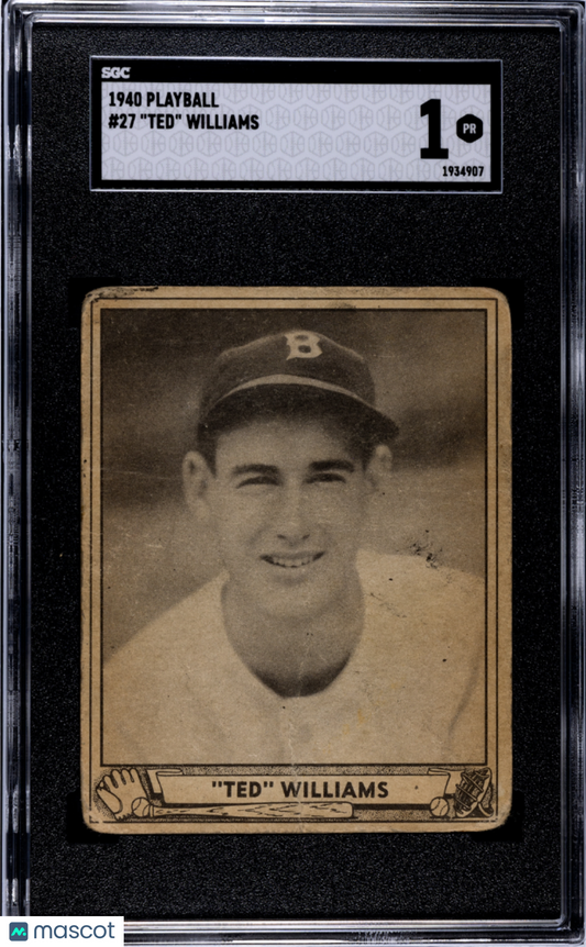 1940 Playball Ted Williams #27 SGC 1
