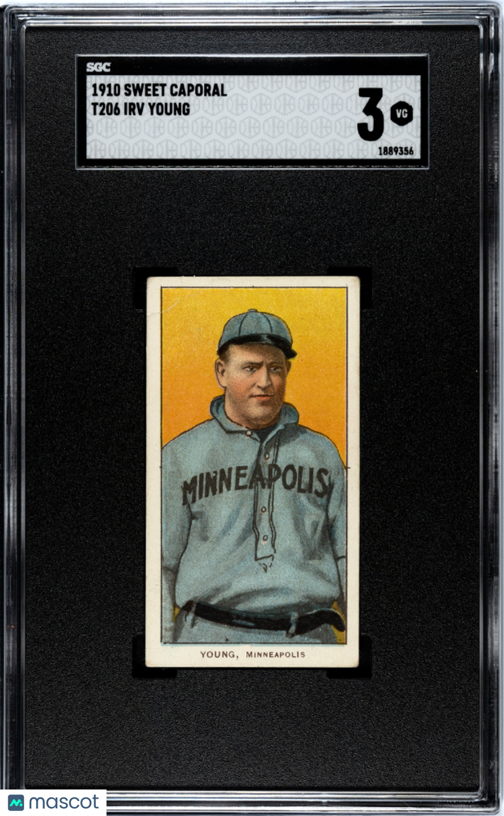1910 Sweet Caporal (T206) Irv Young SGC 3