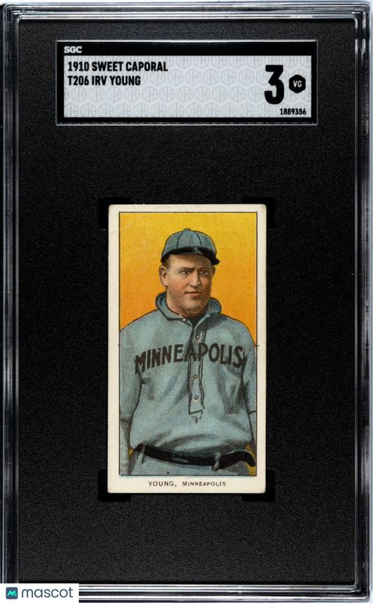 1910 Sweet Caporal (T206) Irv Young SGC 3