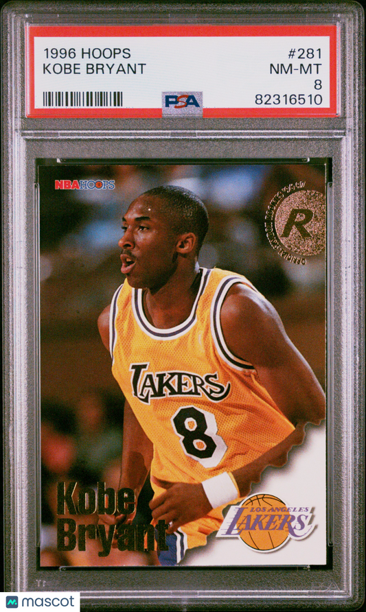 1996 Hoops Kobe Bryant #281 PSA 8