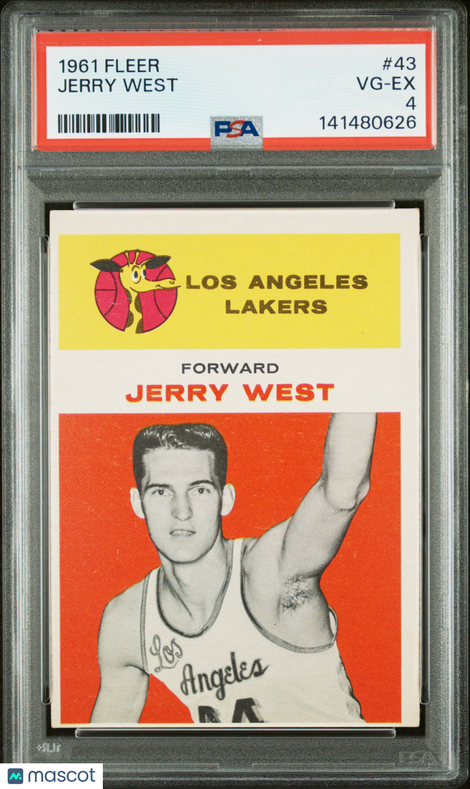 1961 Fleer Jerry West #43 PSA 4