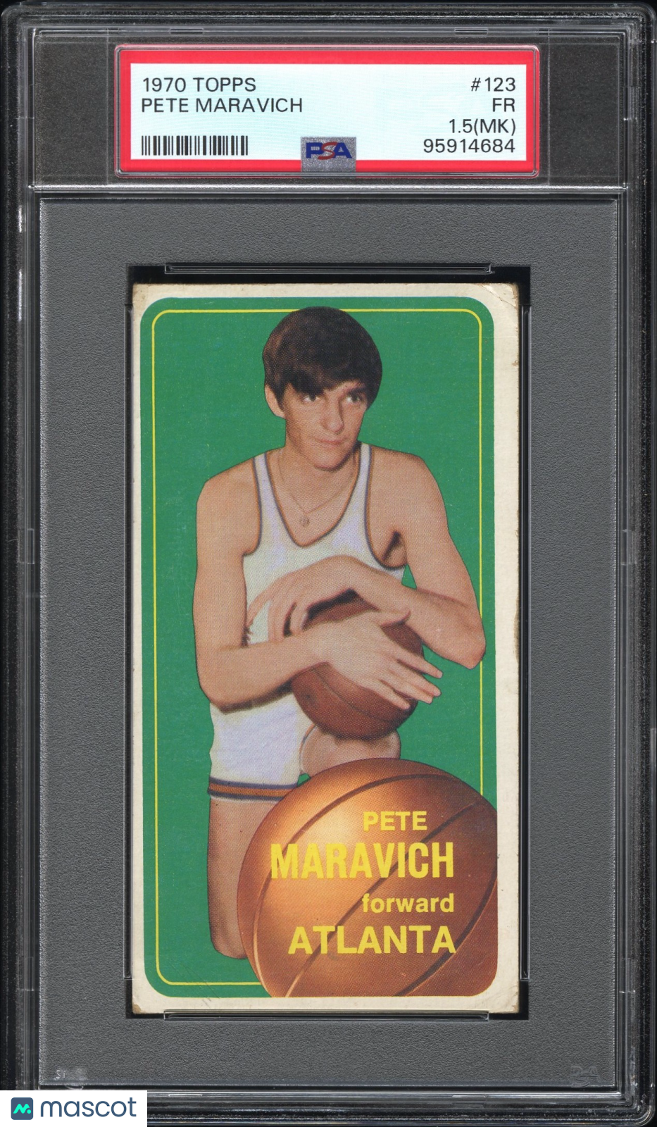 1970 Topps Pete Maravich #123 MK PSA 1.5