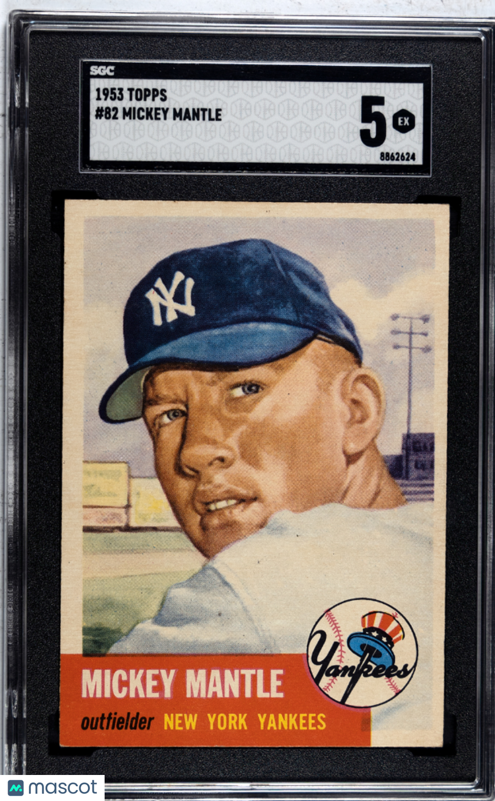 1953 Topps Mickey Mantle #82 SGC 5