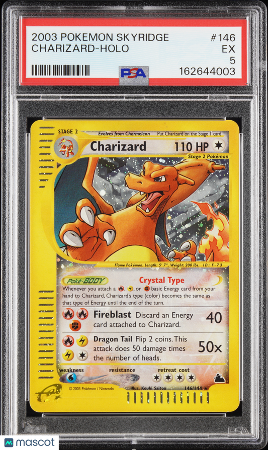 2003 Pokemon Skyridge Charizard Holo PSA 5 #146
