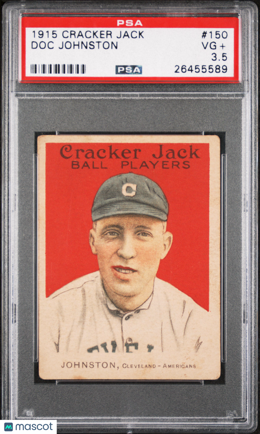 1915 Cracker Jack Doc Johnston #150 PSA 3.5
