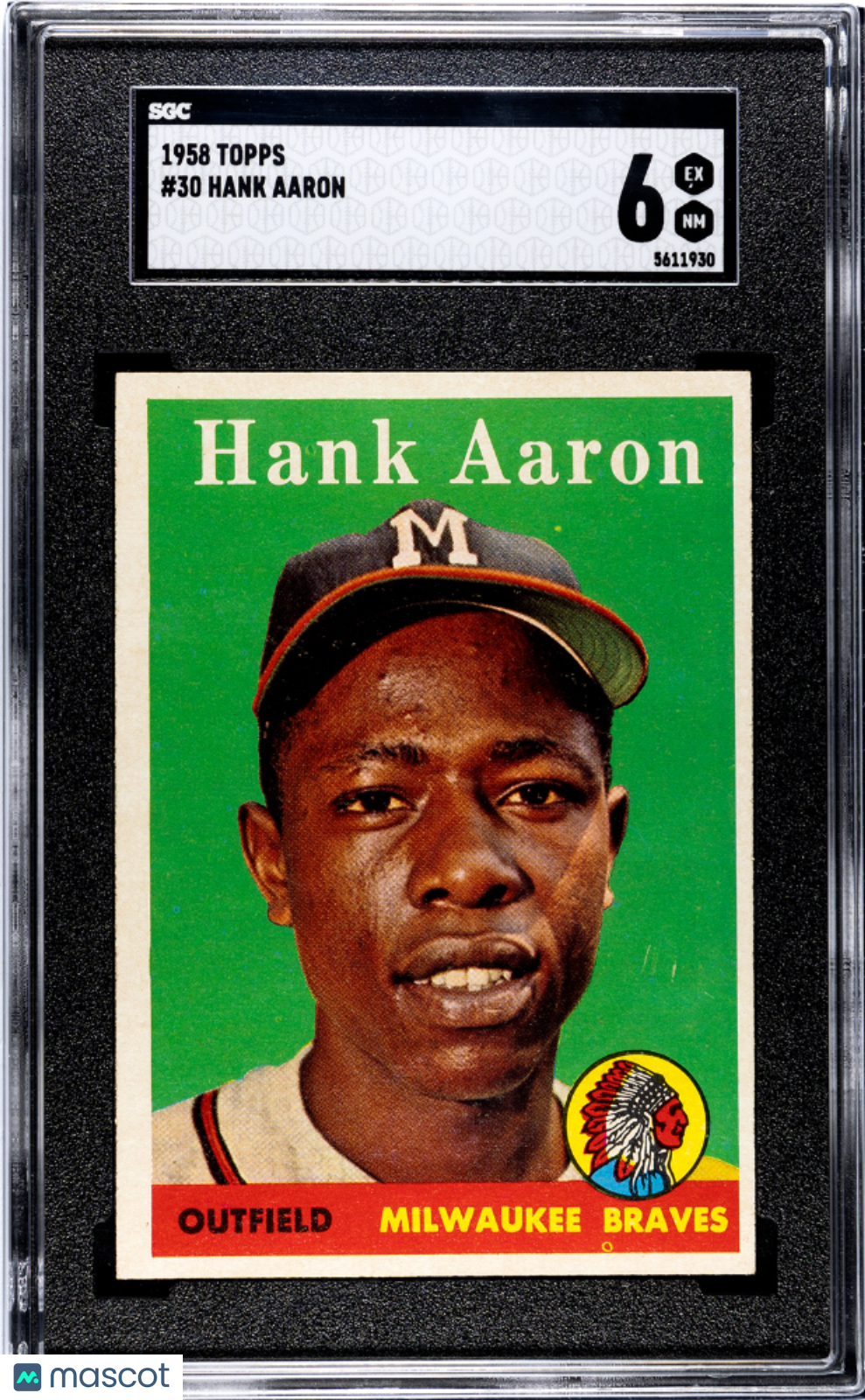 1958 Topps Hank Aaron #30 SGC 6