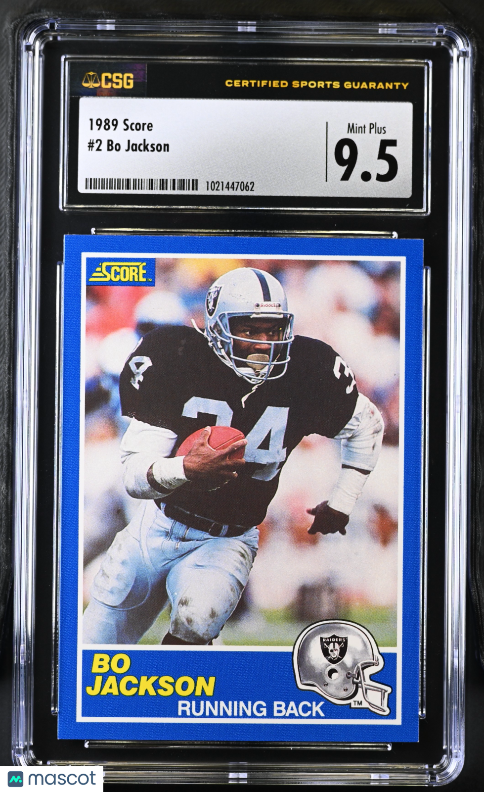 1989 Score Bo Jackson #2 CGC 9.5