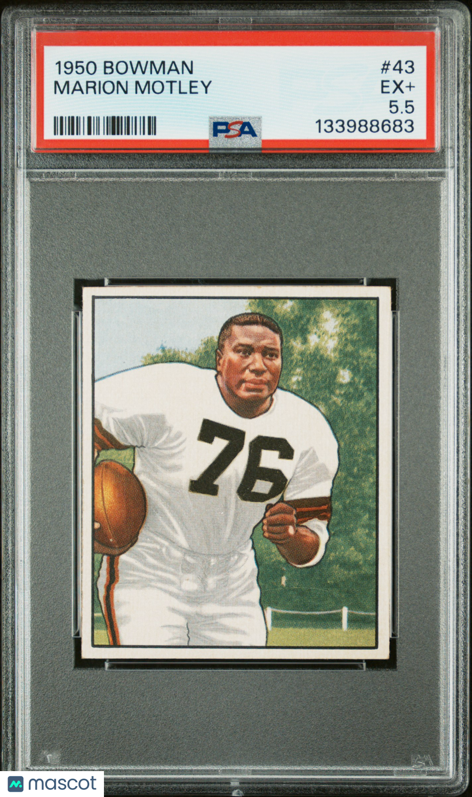 1950 Bowman Marion Motley #43 PSA 5.5