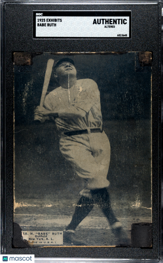 1925 Exhibits Babe Ruth SGC A