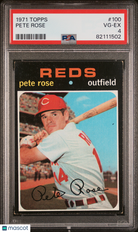 1971 Topps Pete Rose #100 PSA 4