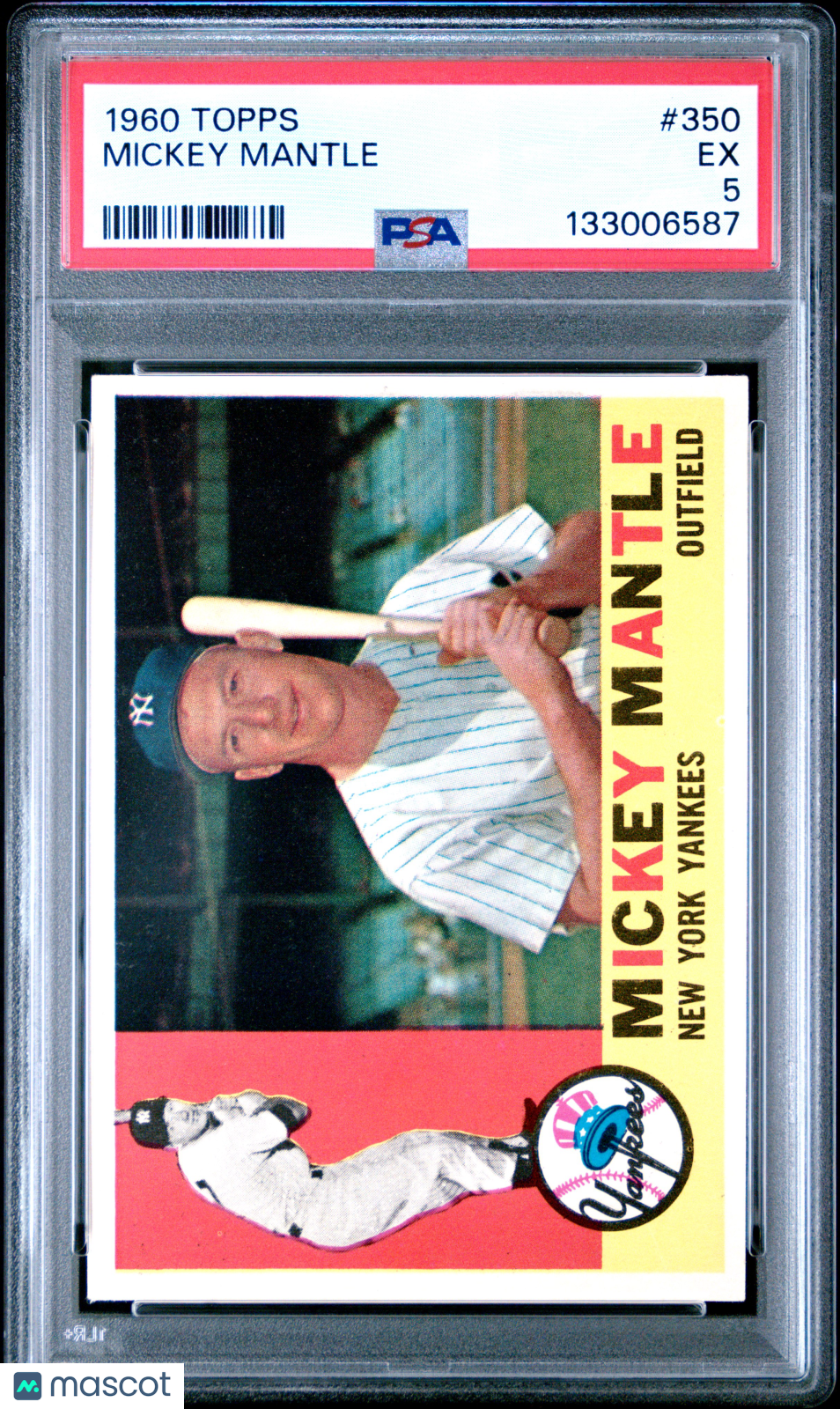 1960 Topps Mickey Mantle #350 PSA 5