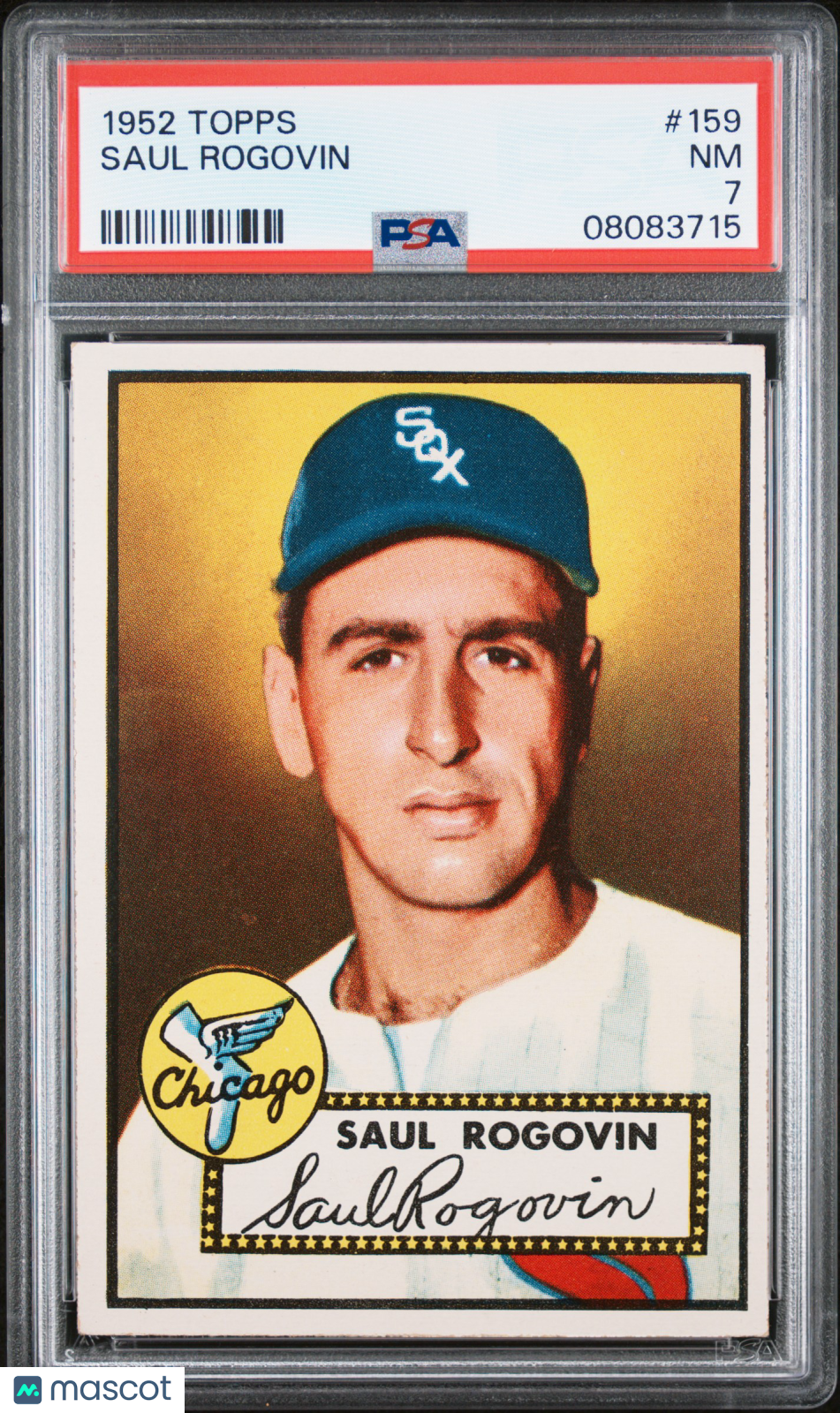 1952 Topps Saul Rogovin #159 PSA 7
