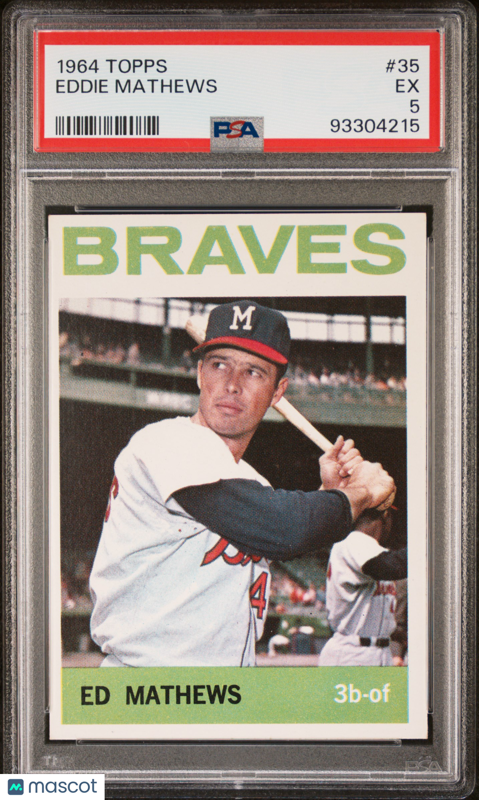1964 Topps Eddie Mathews #35 PSA 5