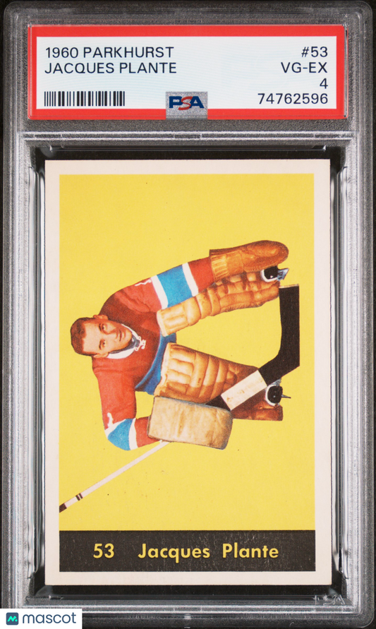 1960 Parkhurst Jacques Plante #53 PSA 4