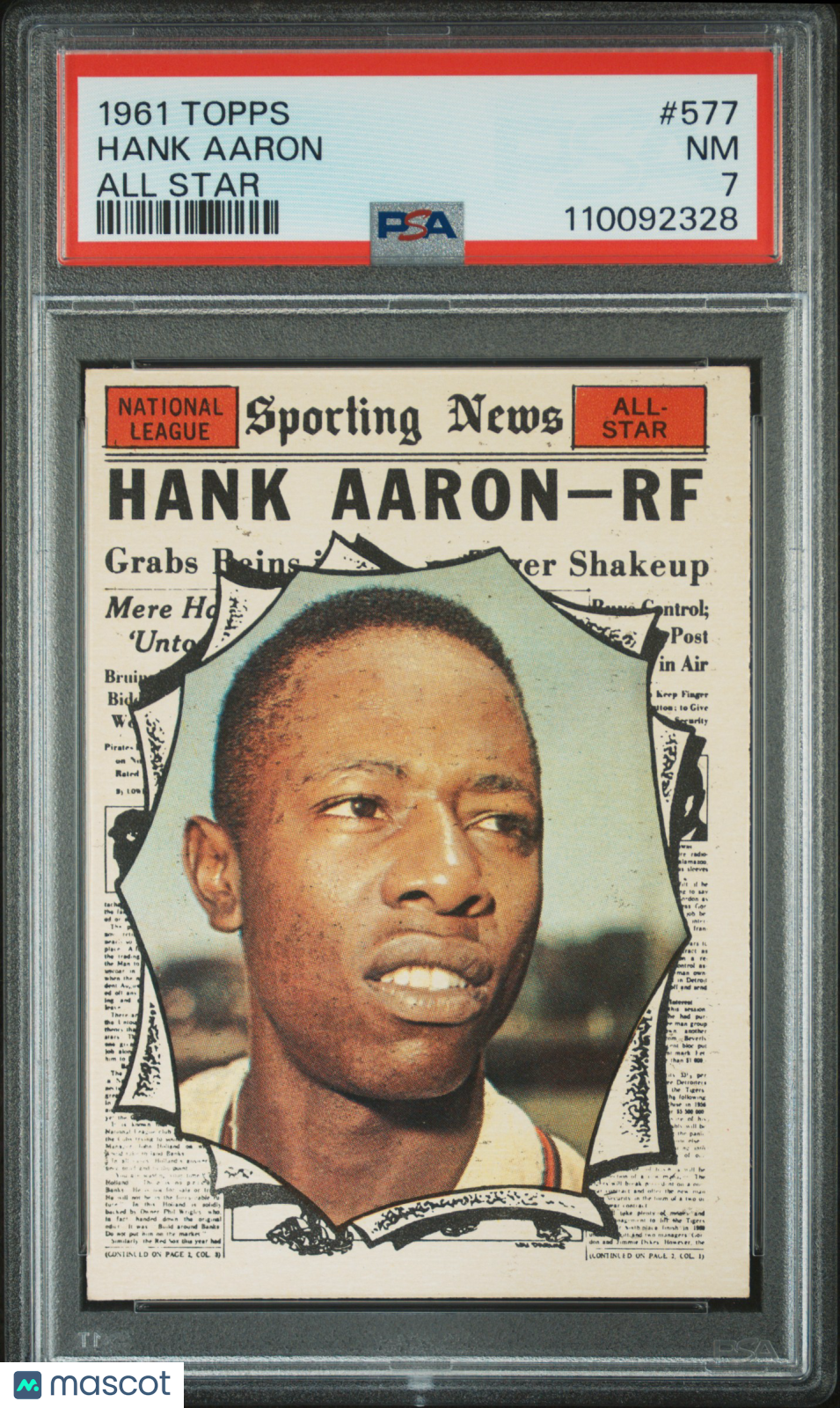 1961 Topps Hank Aaron #577 All Star PSA 7