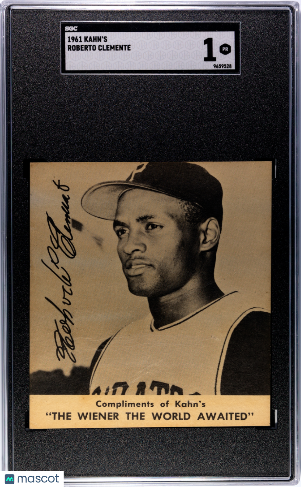 1961 Kahn's Roberto Clemente SGC 1