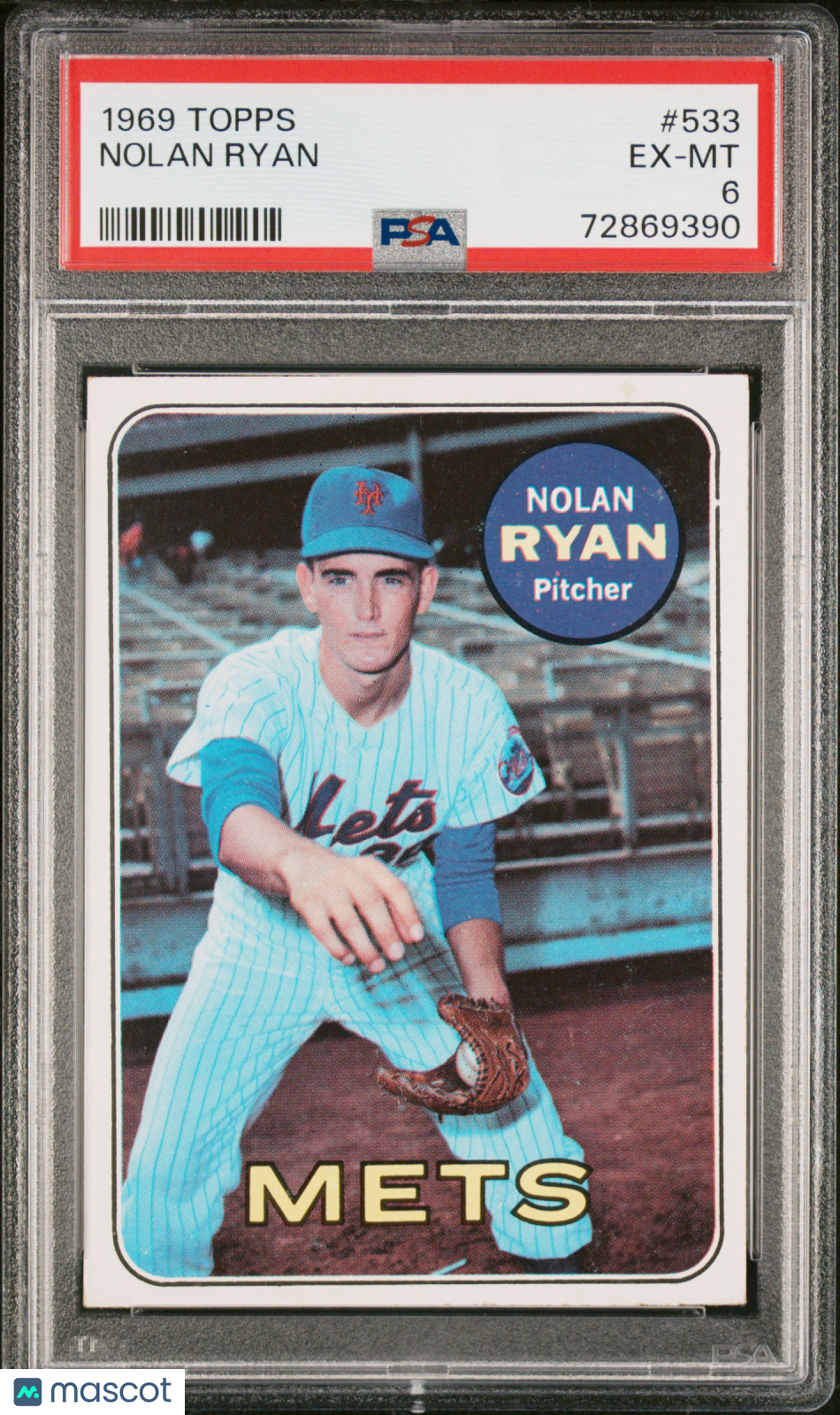 1969 Topps Nolan Ryan #533 PSA 6