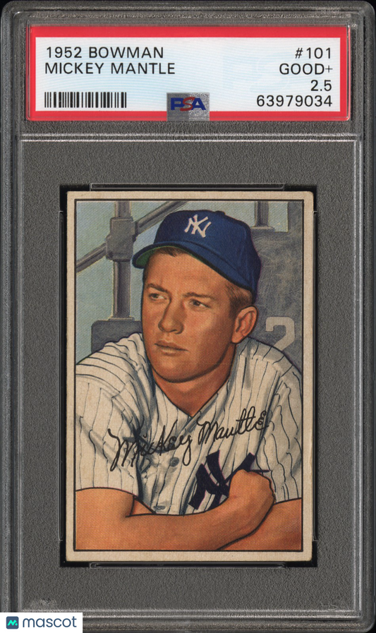 1952 Bowman Mickey Mantle #101 PSA 2.5