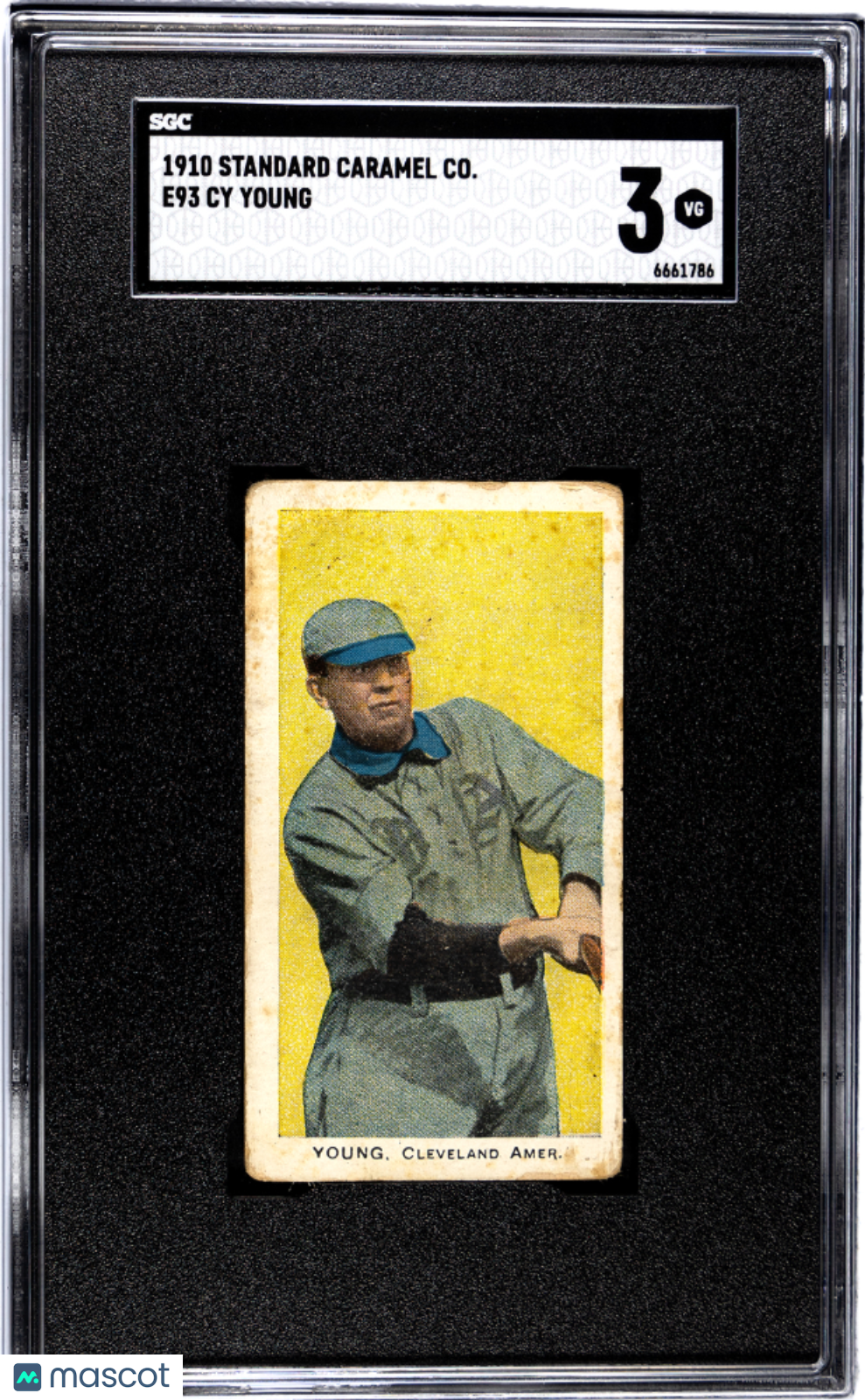 1910 Standard Caramel Co. (E93) Cy Young SGC 3