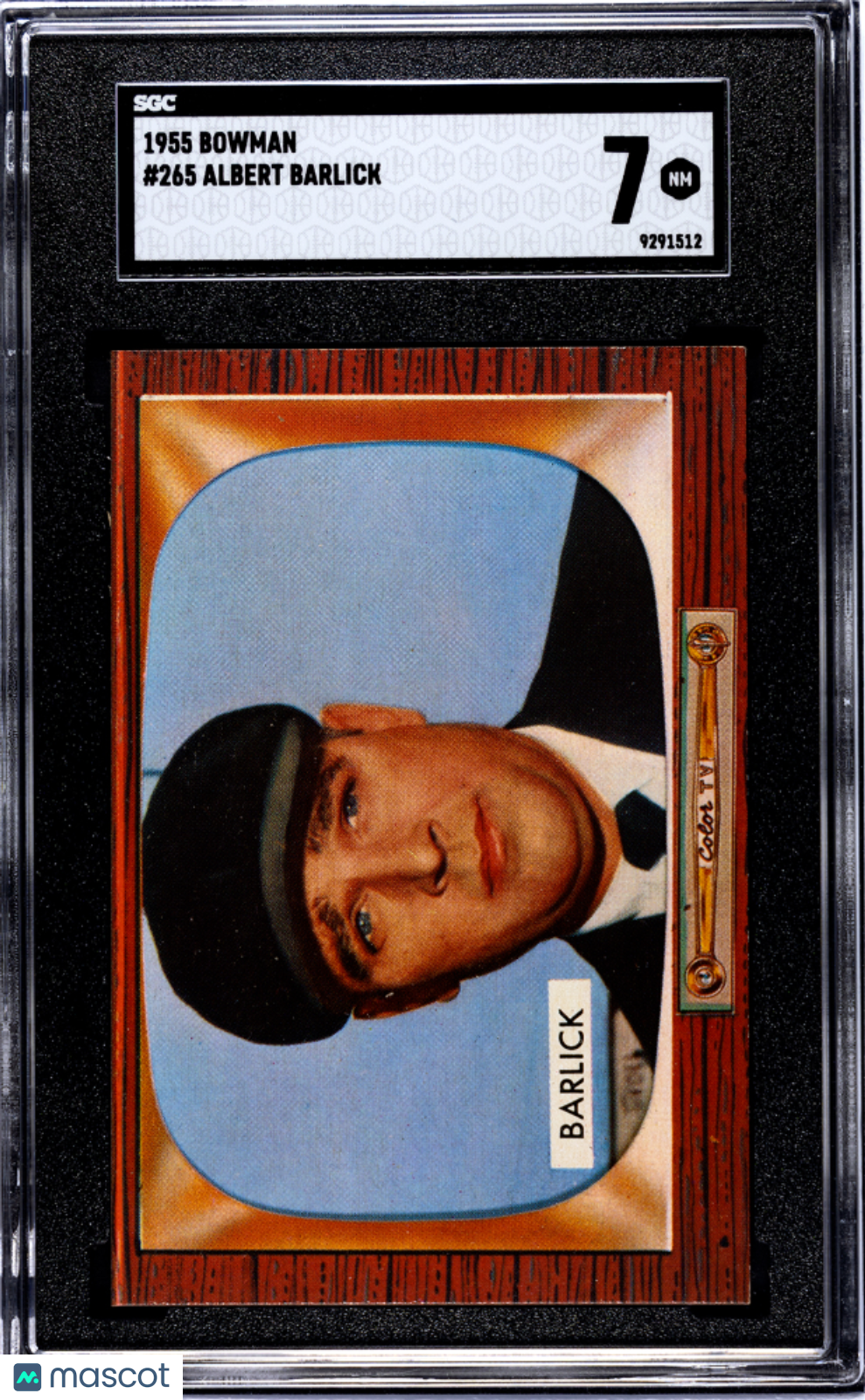 1955 Bowman Albert Barlick #265 SGC 7