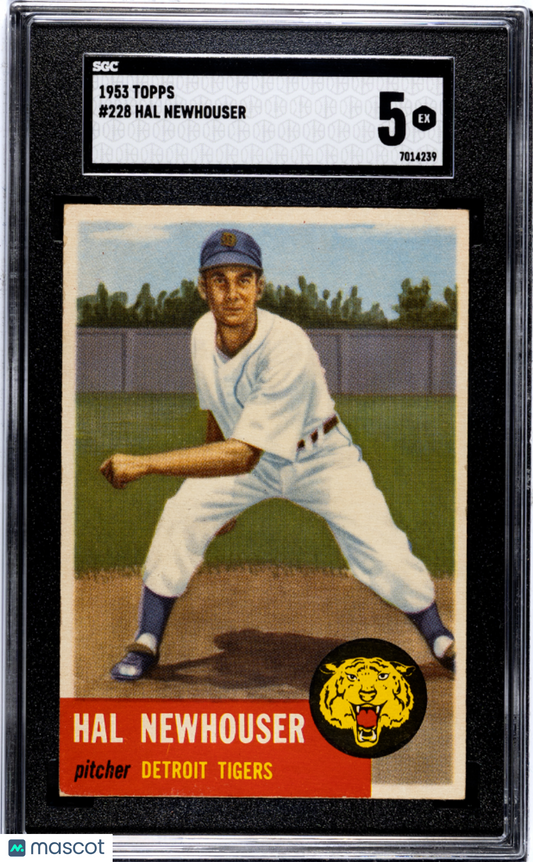 1953 Topps Hal Newhouser #228 SGC 5