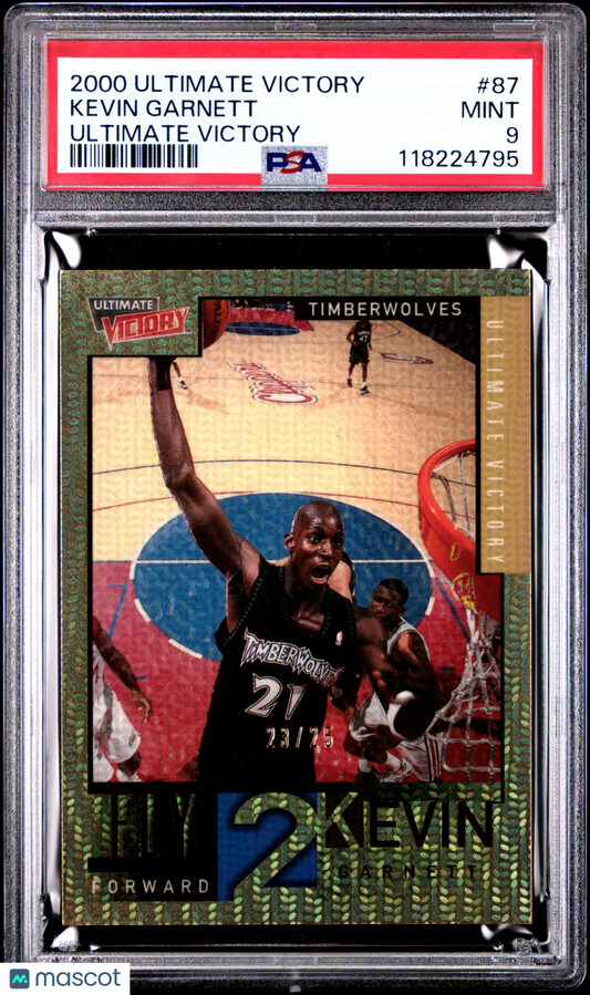 2000 Ultimate Victory Kevin Garnett #87 PSA 9 23/25