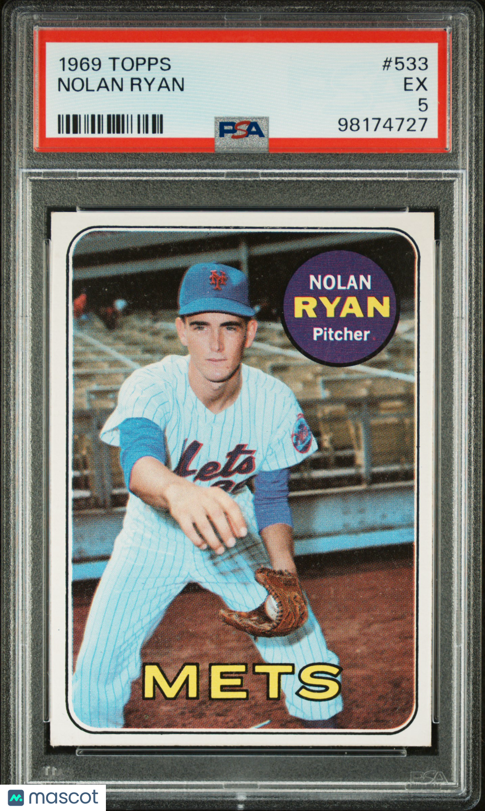 1969 Topps Nolan Ryan #533 PSA 5