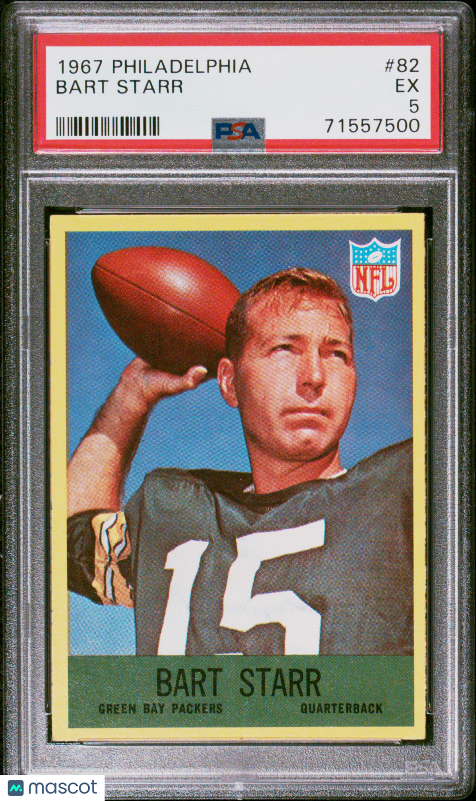 1967 Philadelphia Bart Starr #82 PSA 5