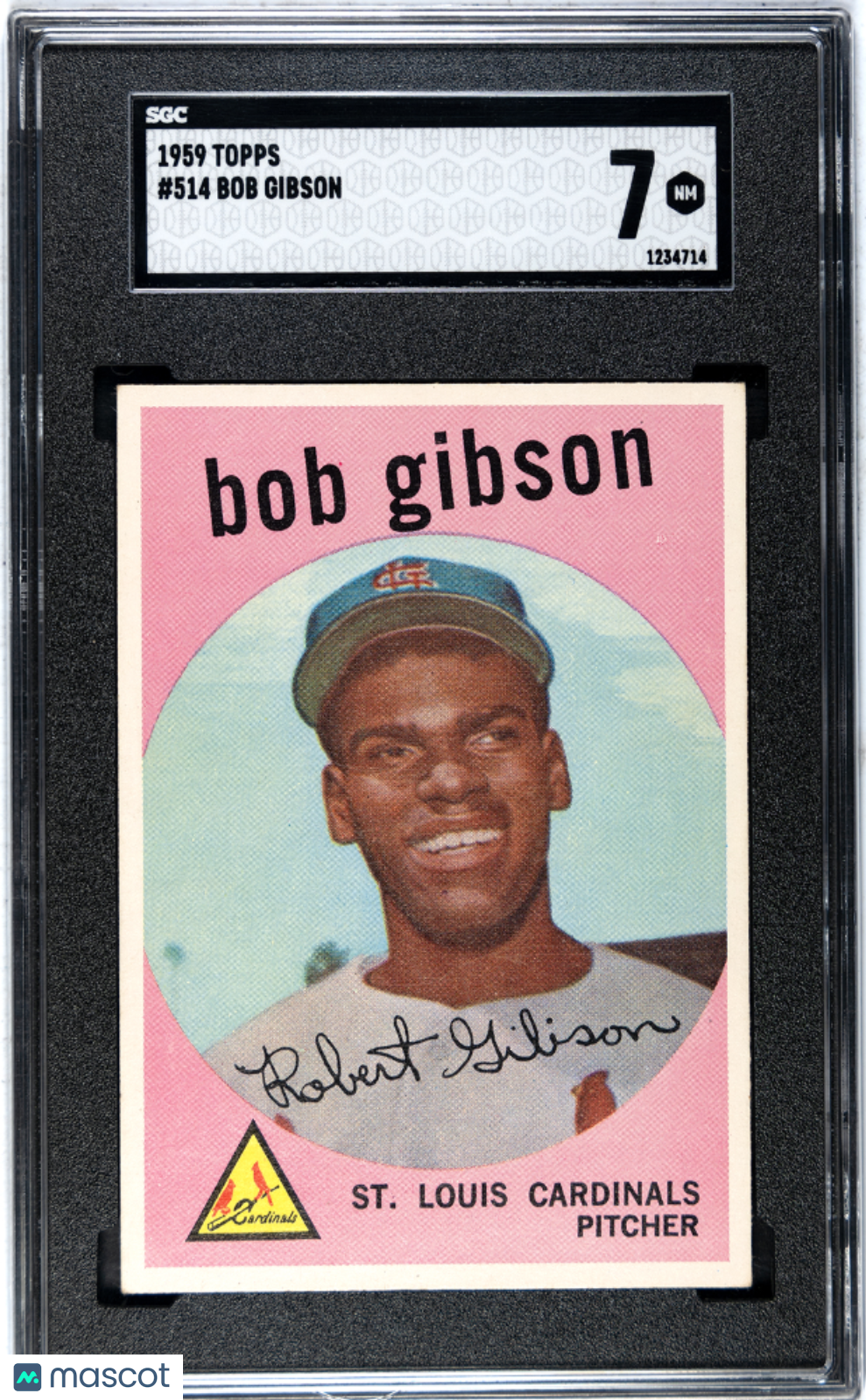 1959 Topps Bob Gibson #514 SGC 7