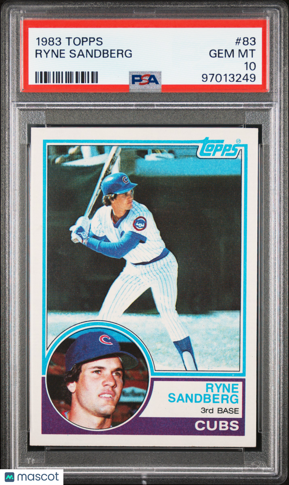 1983 Topps Ryne Sandberg #83 PSA 10