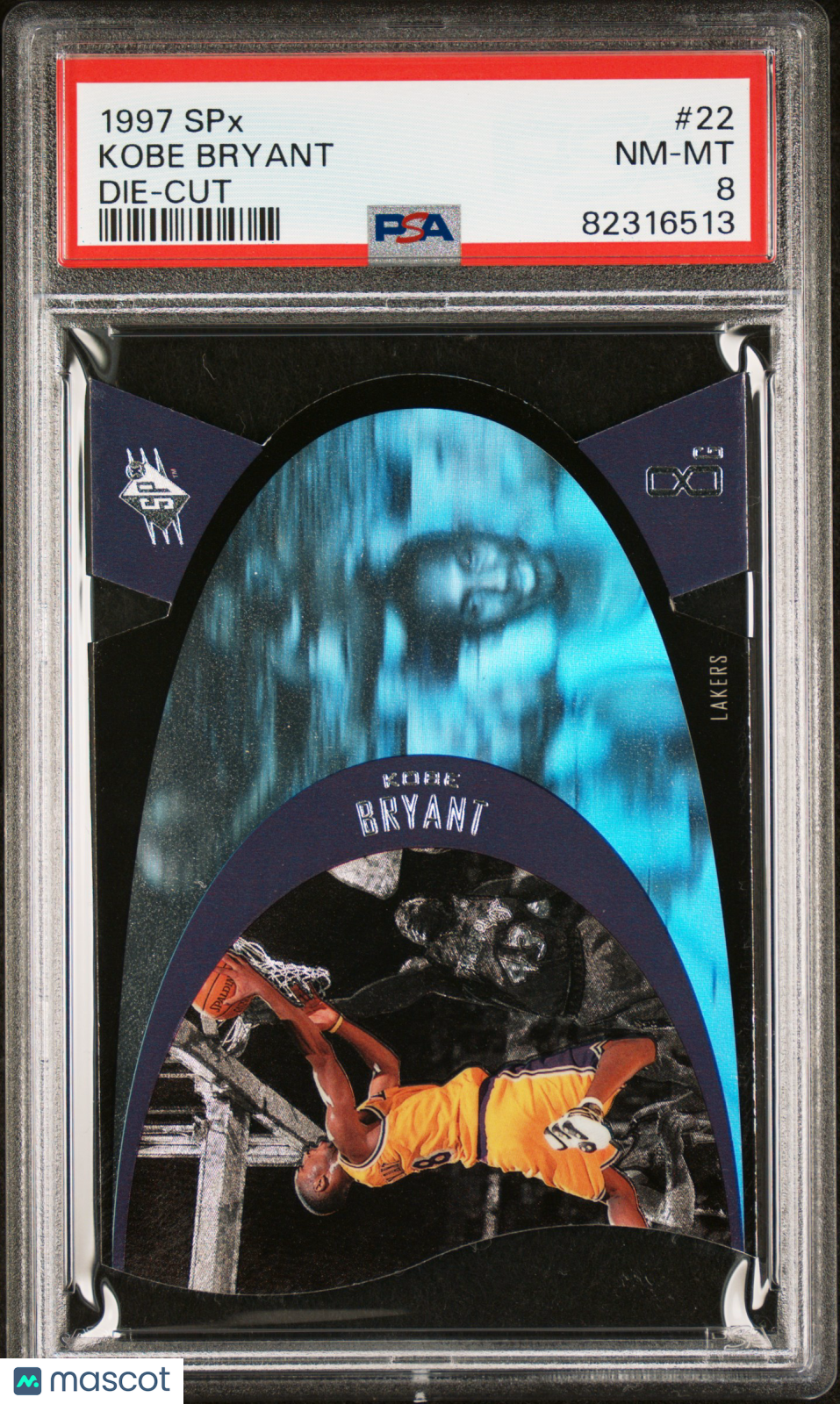 1997 SPX Die-Cut Kobe Bryant #22 PSA 8