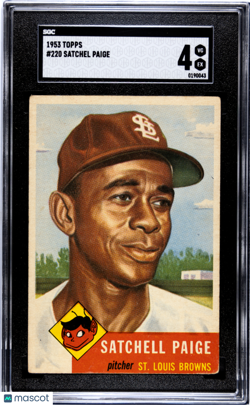 1953 Topps Satchel Paige #220 SGC 4