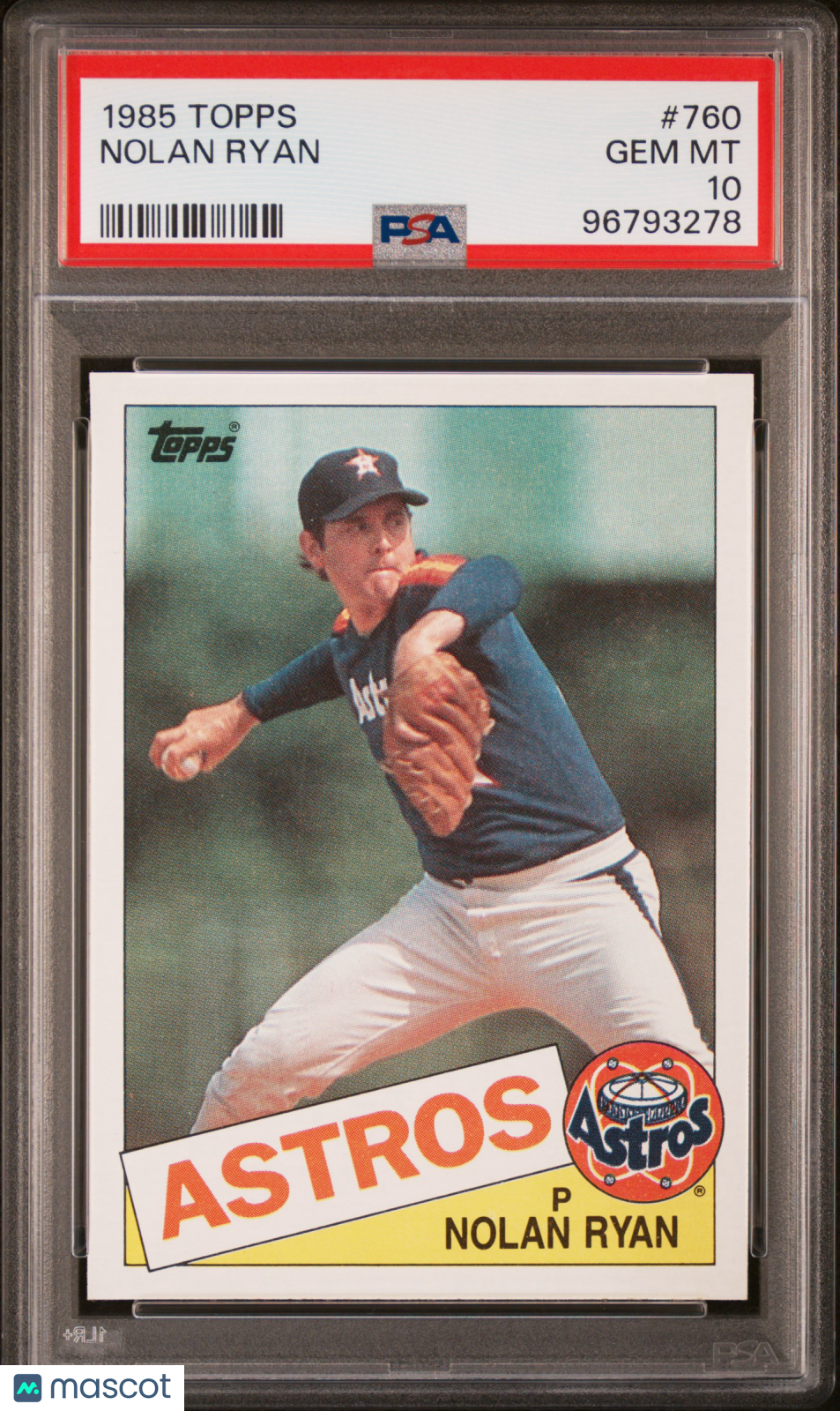 1985 Topps Nolan Ryan #760 PSA 10