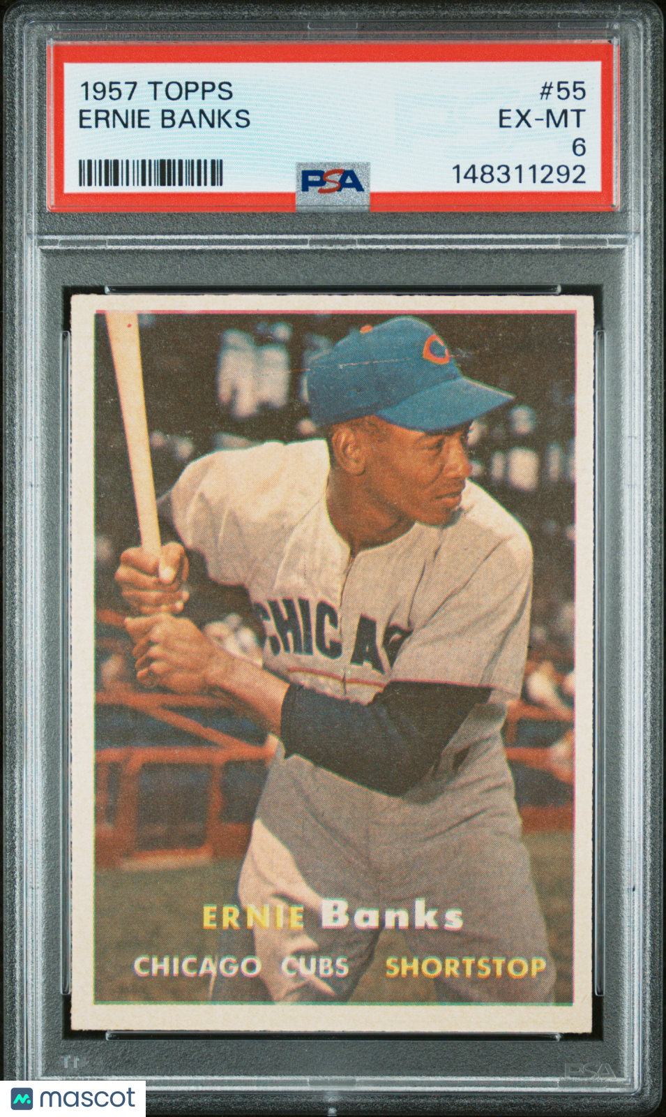1957 Topps Ernie Banks #55 PSA 6