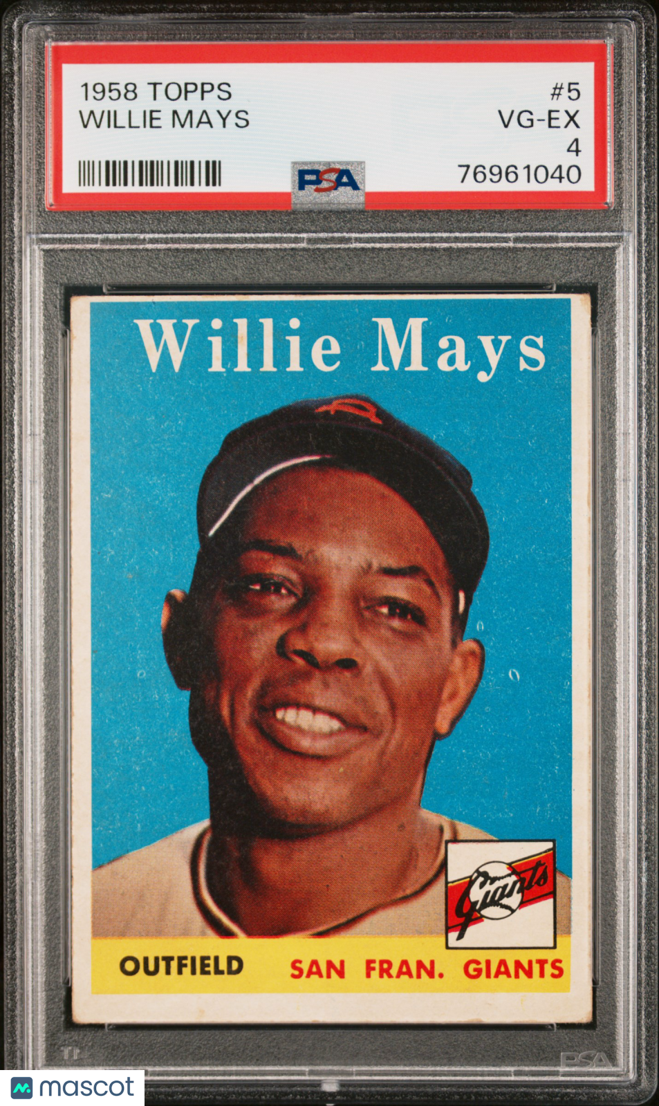 1958 Topps Willie Mays #5 PSA 4
