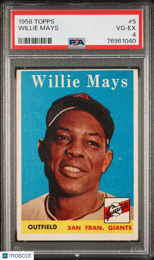 1958 Topps Willie Mays #5 PSA 4