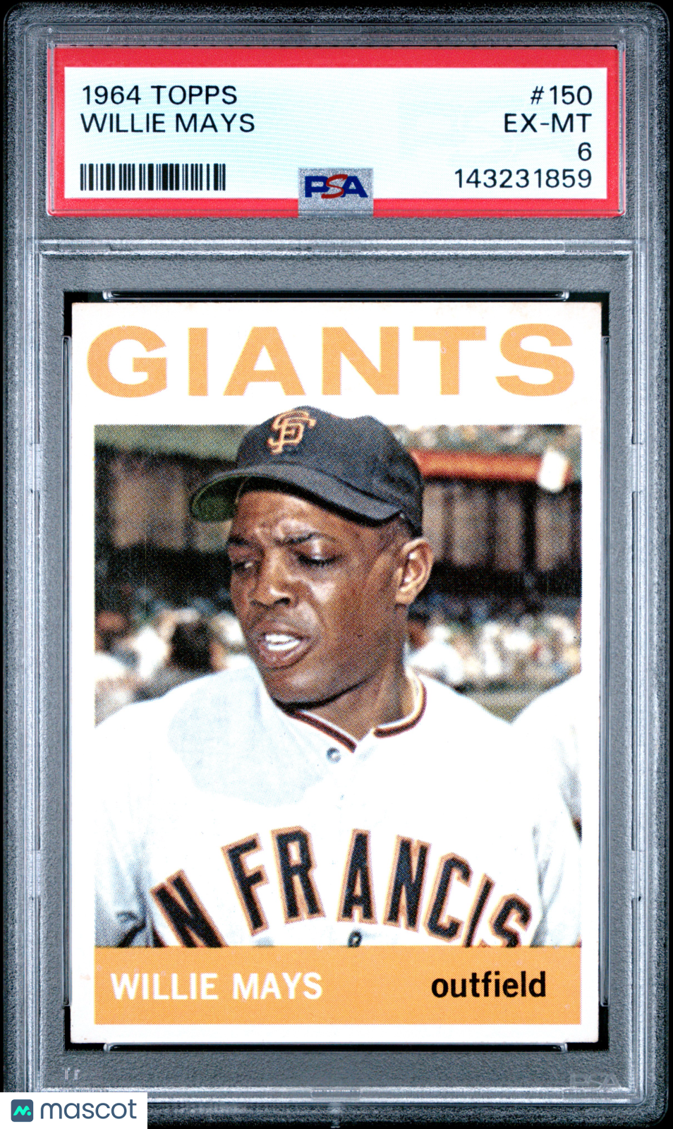 1964 Topps Willie Mays #150 PSA 6