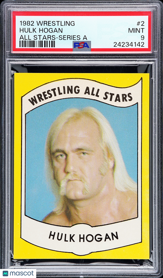 1982 Wrestling All-Stars Series A Hulk Hogan #2 PSA 9