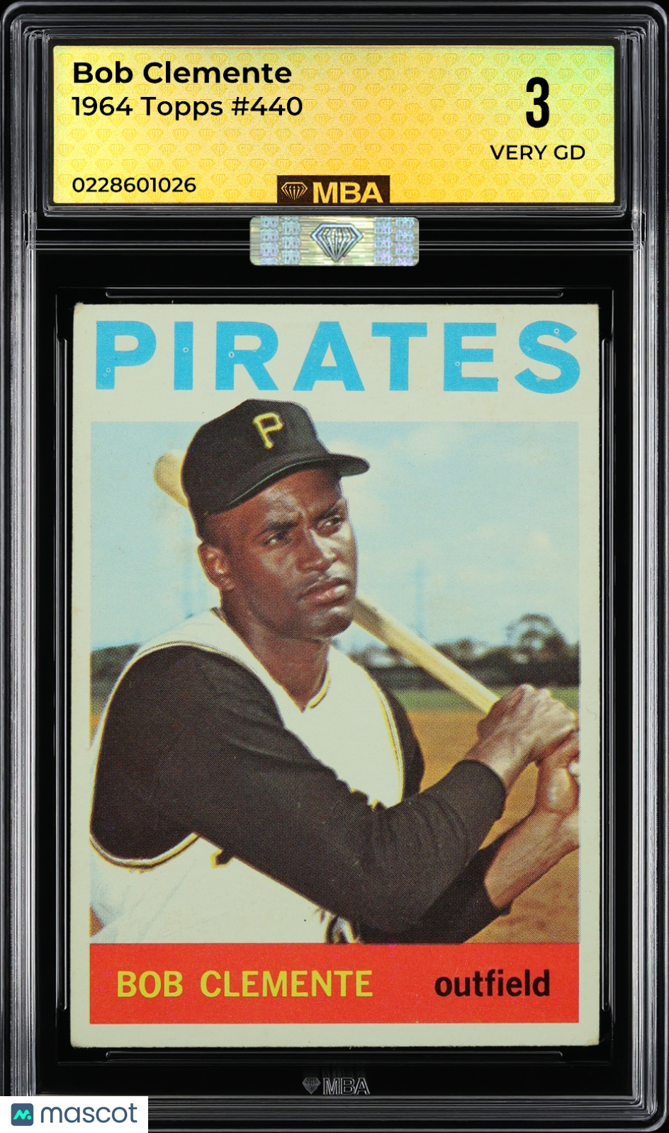 1964 Topps Bob Clemente #440 MBA 3