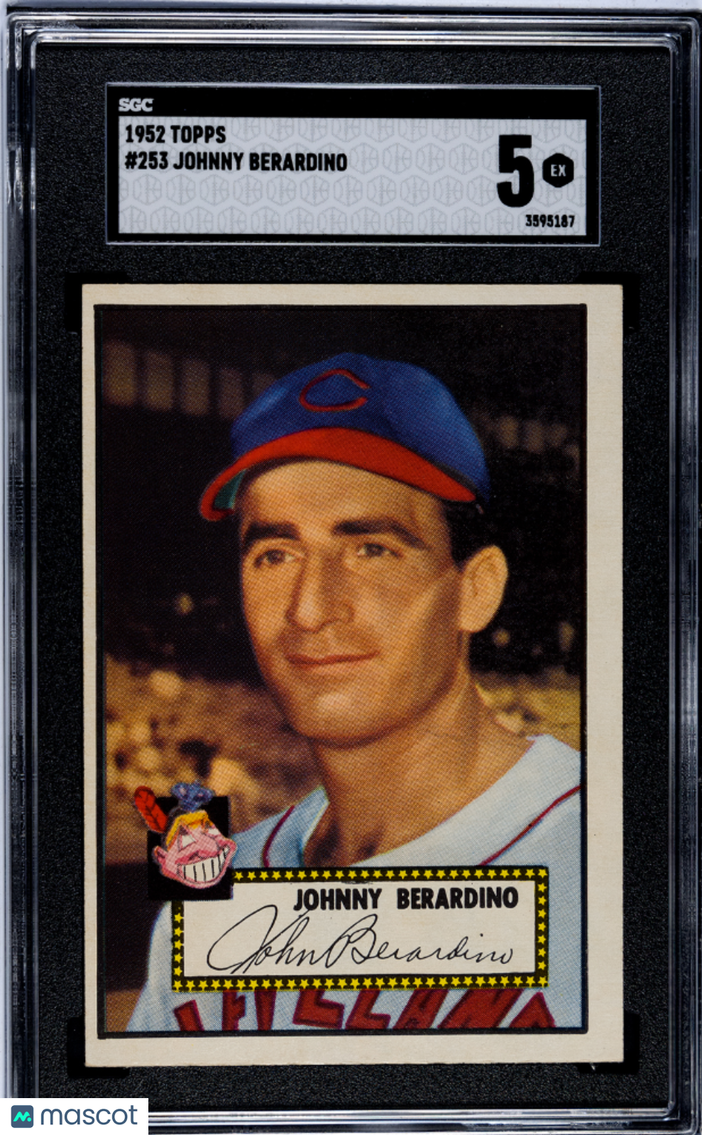 1952 Topps Johnny Berardino #253 SGC 5
