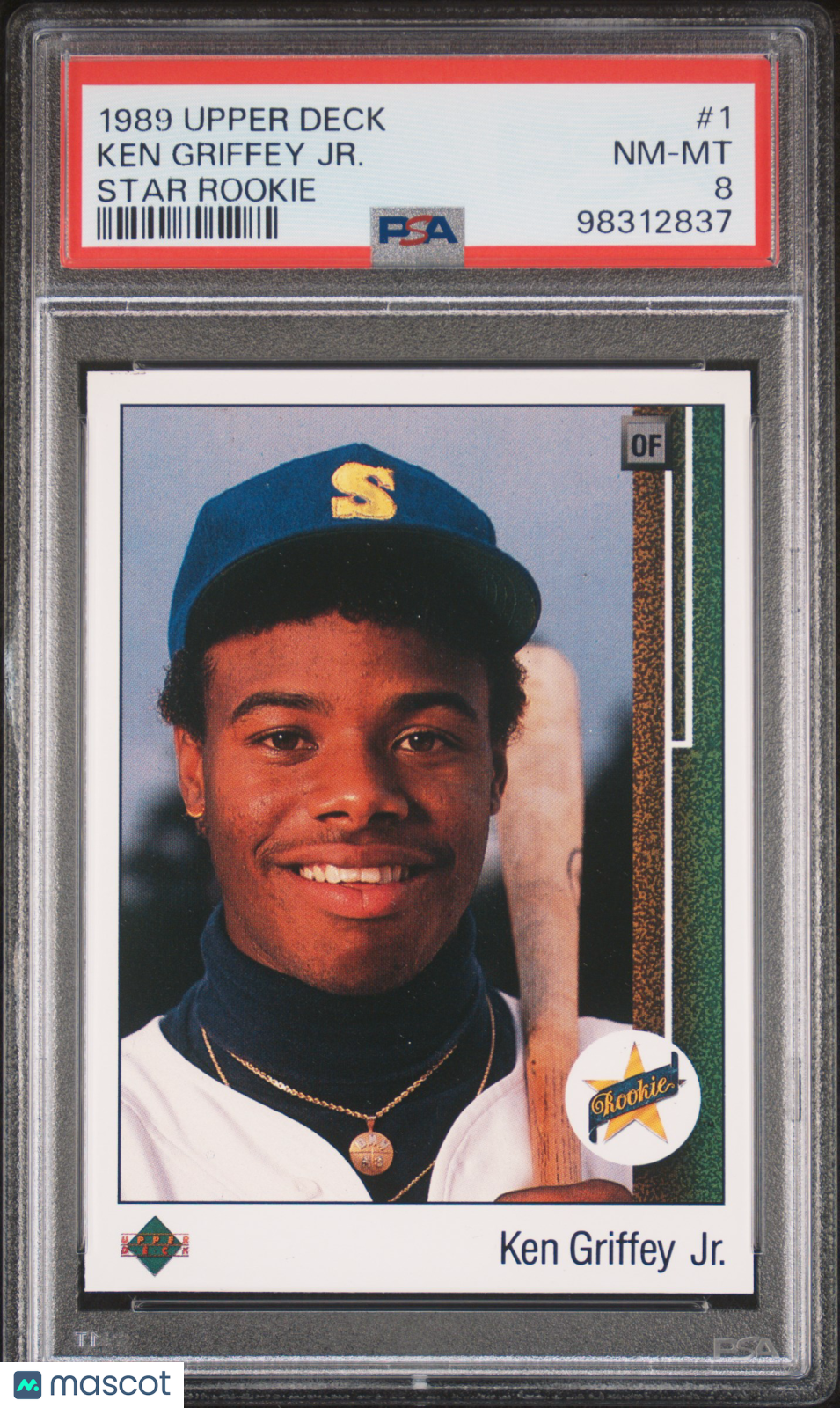 1989 Upper Deck Ken Griffey JR. #1 Star Rookie PSA 8