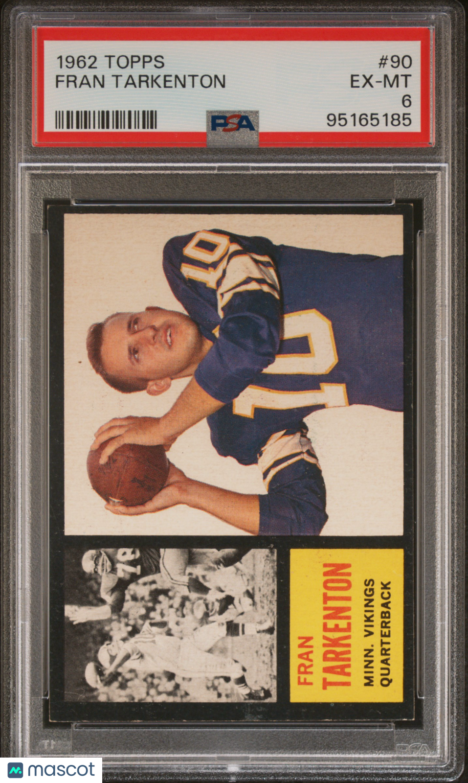 1962 Topps Fran Tarkenton #90 PSA 6