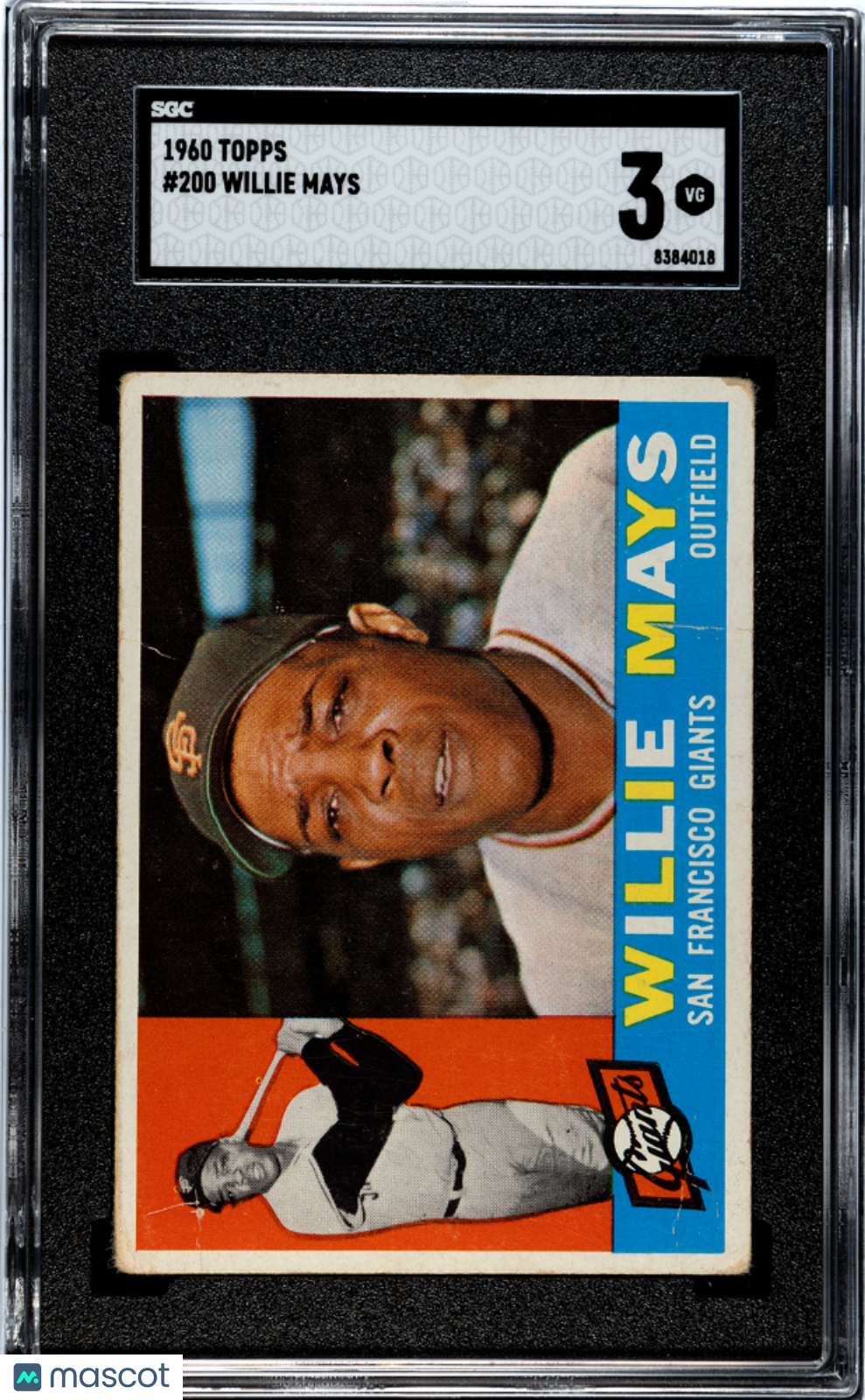 1960 Topps Willie Mays #200 SGC 3