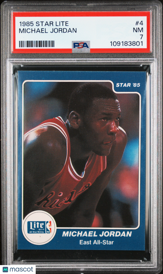 1985 Star Lite Michael Jordan #4 PSA 7