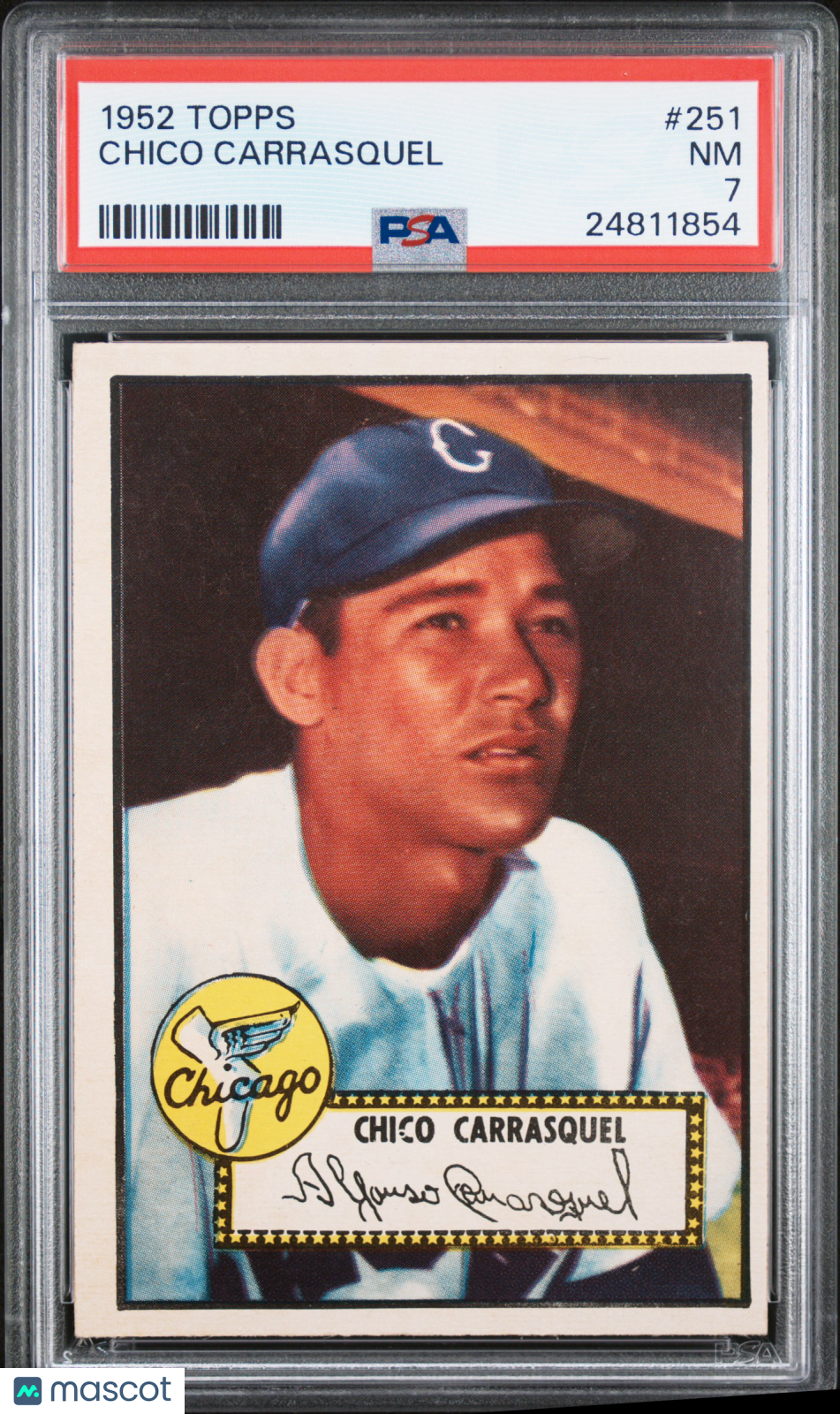 1952 Topps Chico Carrasquel #251 PSA 7