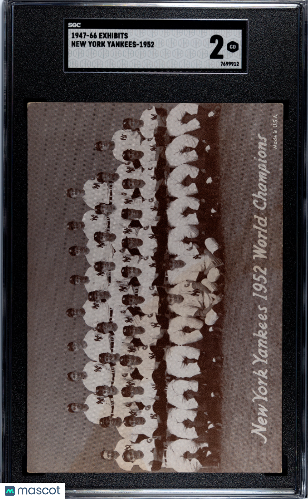 1947 Exhibits New York Yankees-1952 SGC 2